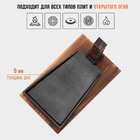 Сковорода Magma «Вунгтау», 24×15.3×2.2 см, на деревянной подставке, чугун, чёрная - Фото 3