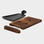 Сковорода Magma «Вунгтау», 24×15.3×2.2 см, на деревянной подставке, чугун, чёрная - Фото 5