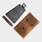 Сковорода Magma «Вунгтау», 24×15.3×2.2 см, на деревянной подставке, чугун, чёрная - Фото 6