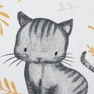 Кухонное полотенце «Доляна» Meow, 35×60 см, 100% хлопок, 160 г/м²