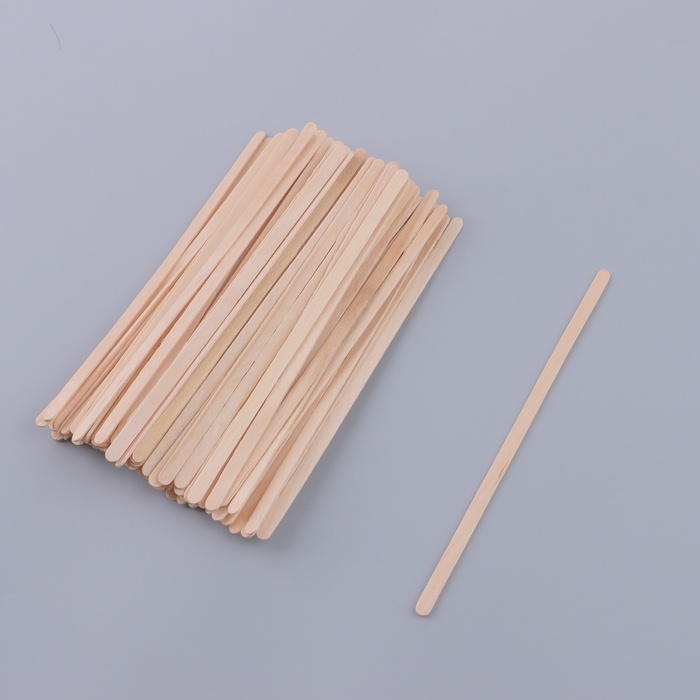 Шпатели для депиляции, деревянные, 14,5 × 0,5 см, 100 шт - Фото 1