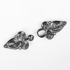 Декоративная застёжка, 6×2 см, цвет серебряный - Фото 3