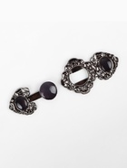 Декоративная застёжка, 6.3×2.8 см, цвет чёрный - Фото 3