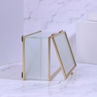 Органайзер для хранения «RIPPLES», с крышкой, стеклянный, с зеркальным дном, 1 секция, 14,5 × 8,5 × 6 см, цвет прозрачный/медный - Фото 7