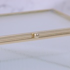 Органайзер для хранения «RIPPLES», с крышкой, стеклянный, с зеркальным дном, 1 секция, 14,5 × 8,5 × 6 см, цвет прозрачный/медный - Фото 8