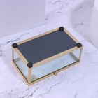 Органайзер для хранения «GREAT», с крышкой, стеклянный, с зеркальным дном, 1 секция, 14,5 × 8,5 × 6 см, цвет прозрачный/медный - Фото 11