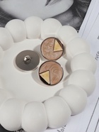 Пуговицы на ножке, d=25 мм, набор 5 шт., цвет бежевый, кремовый, золотой - Фото 2