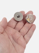 Пуговицы на ножке, d=25 мм, набор 5 шт., цвет бежевый, кремовый, золотой - Фото 3