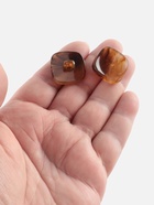 Пуговицы на ножке «Квадрат», 22×22 мм, набор 5 шт., коричневые - Фото 2