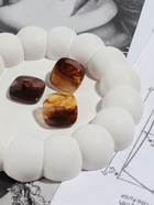 Пуговицы на ножке «Квадрат», 22×22 мм, набор 5 шт., коричневые - Фото 3