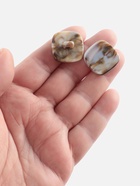 Пуговицы на ножке «Квадрат», 22×22 мм, набор 5 шт., серо-бежевые - Фото 2