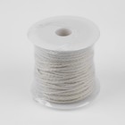 Шнур для плетения, хлопчатобумажный, без сердечника, d = 3 мм, 50 ± 1 м, цвет белый - Фото 3