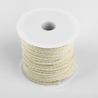 Шнур для плетения, хлопок, d = 3 мм, 50 ± 1 м, без сердечника, цвет белый - Фото 5