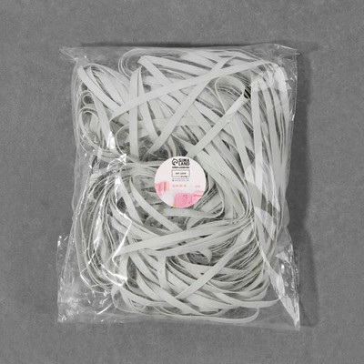 Резинка латексная гладкая, 5 мм, 50 м, белая