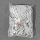 Резинка латексная гладкая, 7 мм, 50 м, белая - Фото 4