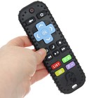 Прорезыватель для зубов «Пульт от телевизора», силикон, черный, 16 см - Фото 2