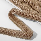 Тесьма декоративная «Самоса», 18 мм, 9.1±0.5 м, бежевая - Фото 2