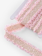 Тесьма декоративная «Твидовая», двусторонняя, 30 мм, 5±0.5 м, розовая - Фото 2