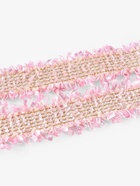 Тесьма декоративная «Твидовая», двусторонняя, 30 мм, 5±0.5 м, розовая - Фото 3