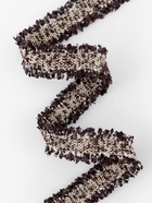 Тесьма декоративная «Твидовая», двусторонняя, 30 мм, 5±0.5 м, коричневая - Фото 4