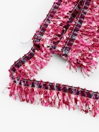 Тесьма декоративная «Твидовая», односторонняя, 35 мм, 5±0.5 м, фуксия - Фото 1