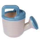 Набор игрушек для песочницы: ведро 1.2 л, лопатка, грабли,4 формочки, лейка 0.2 л, бледно-розовый - Фото 4