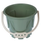 Набор игрушек для песочницы, 8 предметов: ведро 1.2 л, лопатка, грабли, 4 формочки, лейка, бледно-зелёный - Фото 3