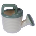 Набор игрушек для песочницы, 8 предметов: ведро 1.2 л, лопатка, грабли, 4 формочки, лейка, бледно-зелёный - Фото 4