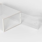 Коробка для хранения обуви с дверцей Доляна Middle size, 24×33×14 см, 2 шт. - Фото 5