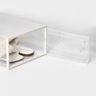 Коробка для хранения обуви с дверцей Доляна Middle size, 24×33×14 см, 2 шт - Фото 7