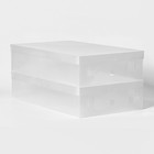 Коробка для хранения сапог с крышкой Uni size, 30×52×12 см, 2 шт - фото 321499463