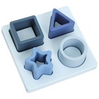 Развивающая игрушка - сортер «Изучаем фигуры», пищевой силикон, цвет голубой, Mum&Baby - Фото 16