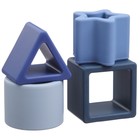 Развивающая игрушка - сортер M&B «Изучаем фигуры», пищевой силикон, голубой - Фото 7