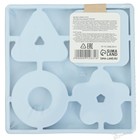 Развивающая игрушка - сортер M&B «Изучаем фигуры», пищевой силикон, голубой - Фото 20