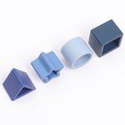 Развивающая игрушка - сортер «Изучаем фигуры», пищевой силикон, цвет голубой, Mum&Baby - фото 9658537