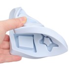 Развивающая игрушка - сортер M&B «Изучаем фигуры», пищевой силикон, голубой - Фото 8