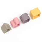 Развивающая игрушка - сортер M&B «Изучаем фигуры», пищевой силикон, бежевый - Фото 4