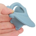 Прорезыватель силиконовый M&B «Белочка», от 3 мес., синий - Фото 2