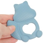 Прорезыватель силиконовый M&B «Белочка», от 3 мес., синий - Фото 5