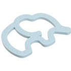 Прорезыватель силиконовый M&B «Слоник», голубой - Фото 3