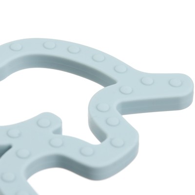 Прорезыватель силиконовый M&B «Слоник», голубой