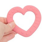 Прорезыватель силиконовый «Сердечко», цвет розовый, Mum&Baby - Фото 7