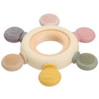 Прорезыватель силиконовый M&B «Массажер», от 3 мес., розовый/бежевый - Фото 6