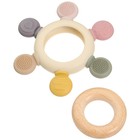 Прорезыватель силиконовый M&B «Массажер», от 3 мес., розовый/бежевый - Фото 5