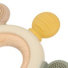 Прорезыватель силиконовый M&B «Массажер», от 3 мес., розовый/бежевый - Фото 9