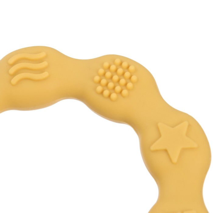 Прорезыватель силиконовый «Колечко», цвет желтый, Mum&Baby - фото 1908140593