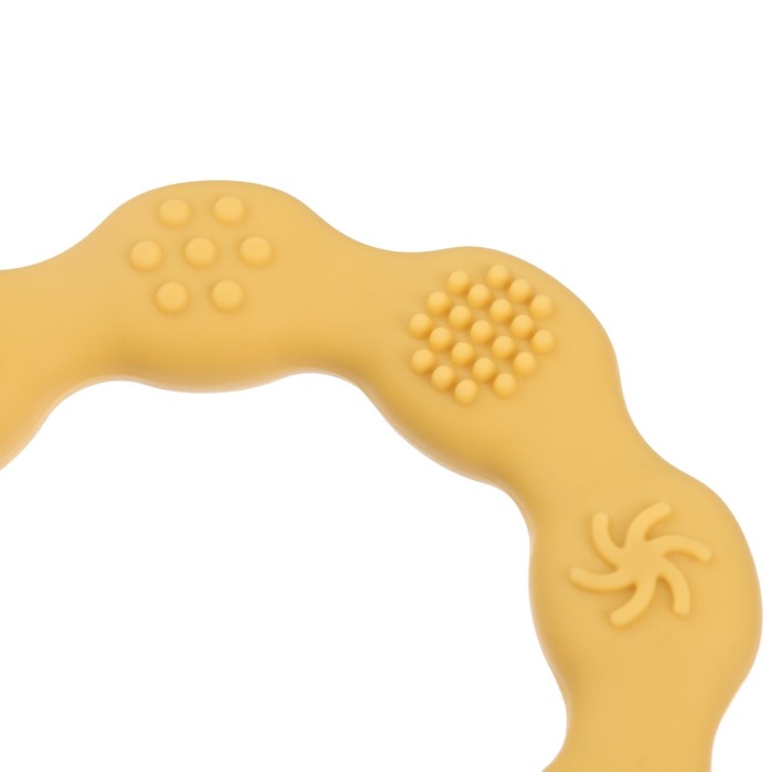 Прорезыватель силиконовый «Колечко», цвет желтый, Mum&Baby - фото 1908140595