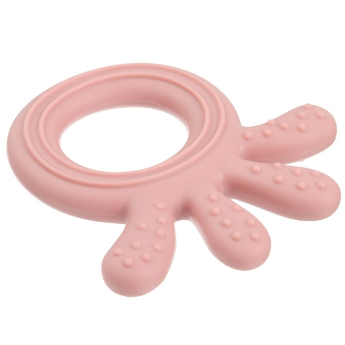 Прорезыватель силиконовый «Осьминожка», цвет розовый, Mum&Baby