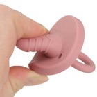 Прорезыватель - пустышка силиконовый M&B, вишня/розовый - Фото 2