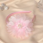 Ободок для волос «Выбражулька», ромашка, 0.9 см, розовый - Фото 1